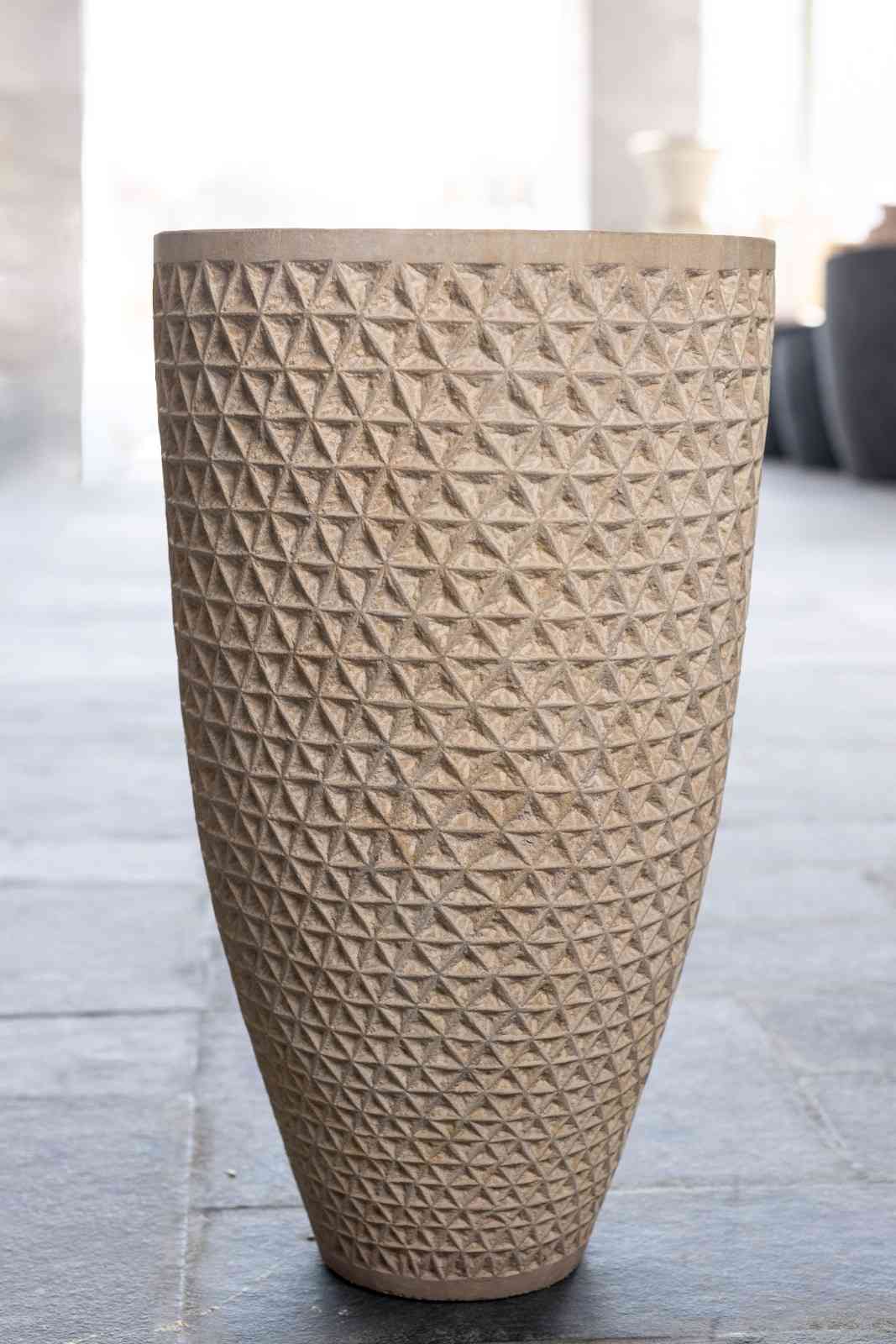 Yellow Teak Wood Planter