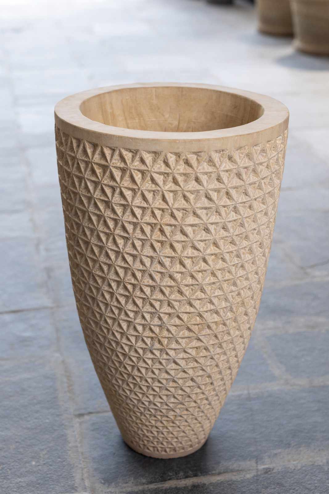 Yellow Teak Wood Planter