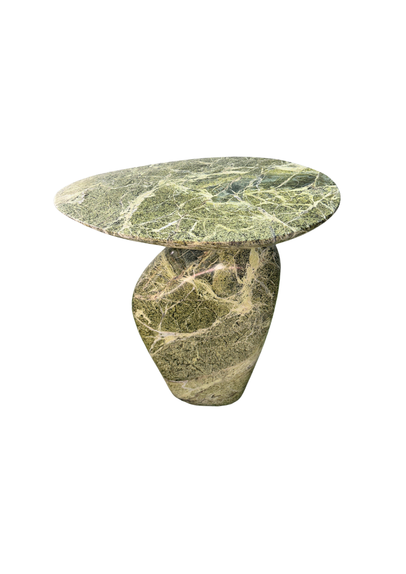 SCARLET MARBLE END TABLE