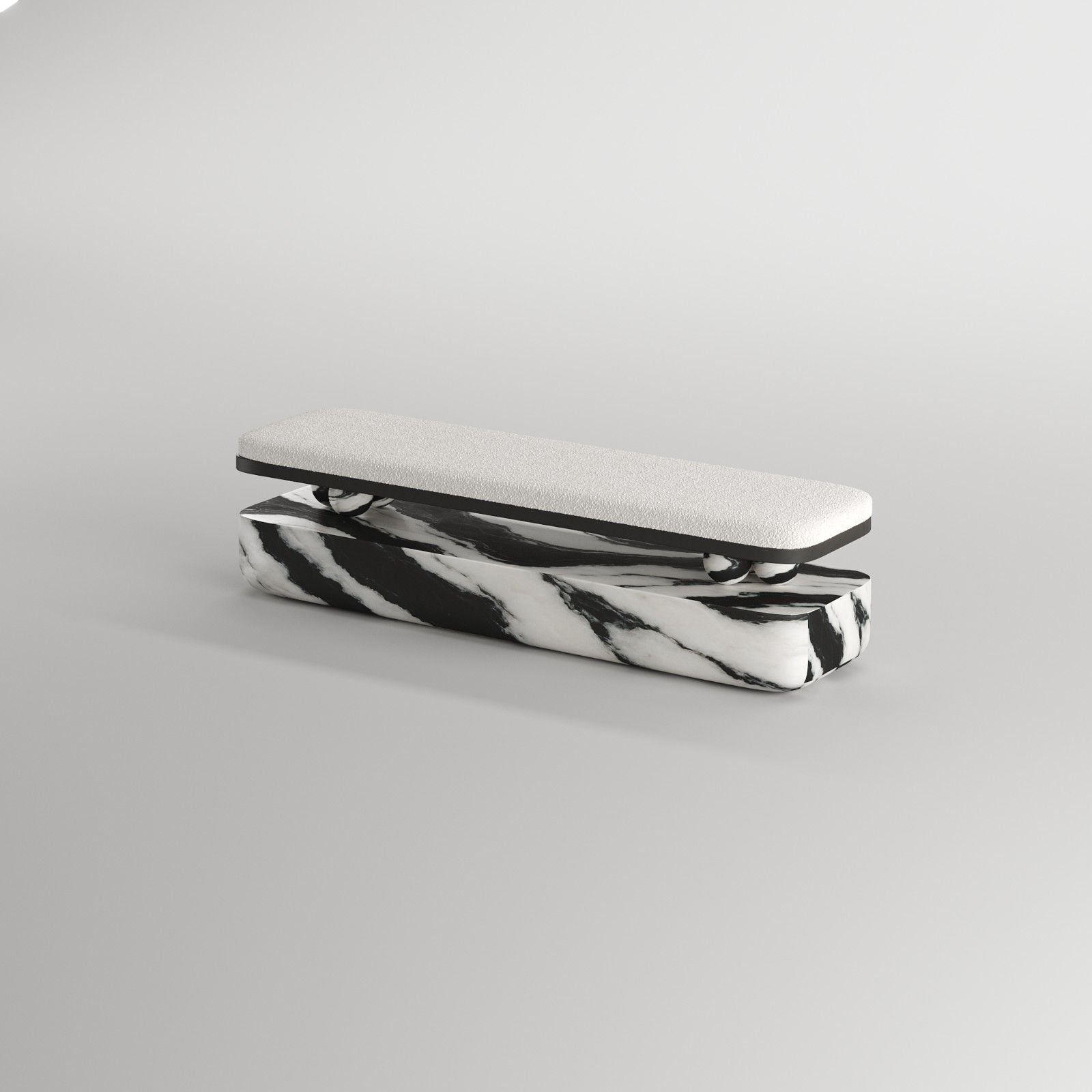 Panda Marble Bench