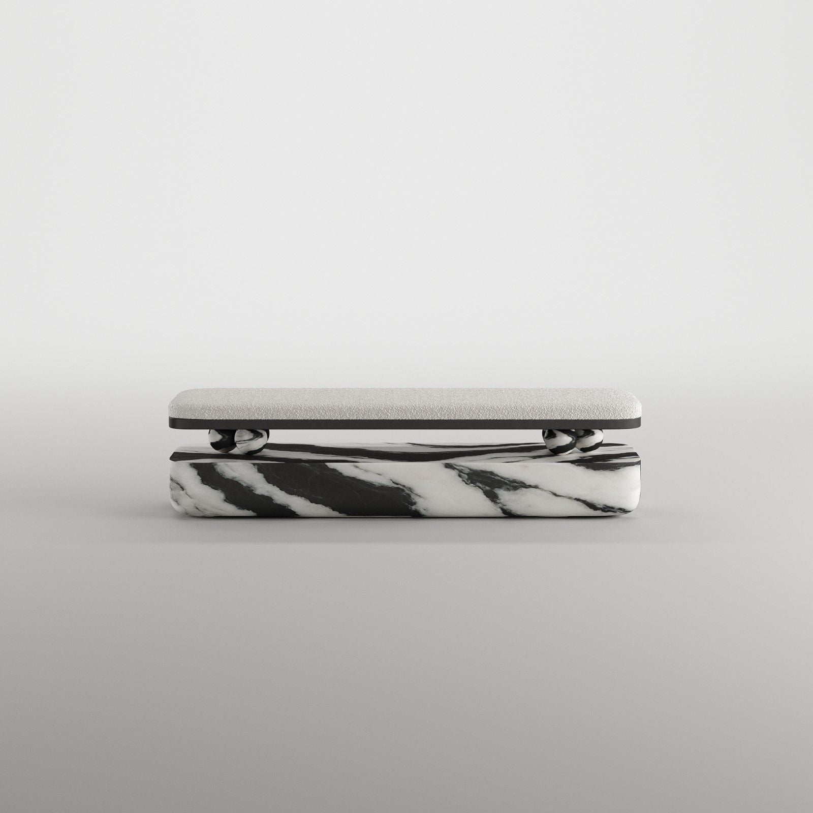 Panda Marble Bench