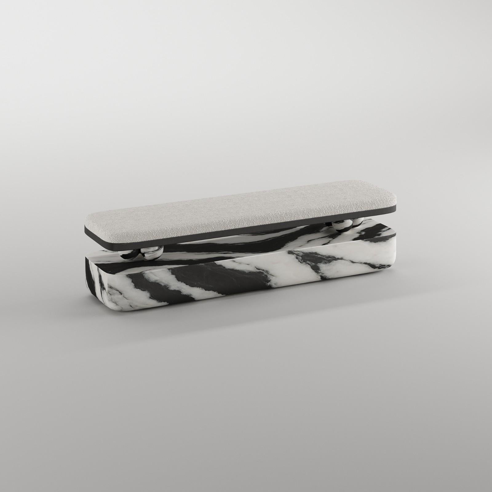 Panda Marble Bench