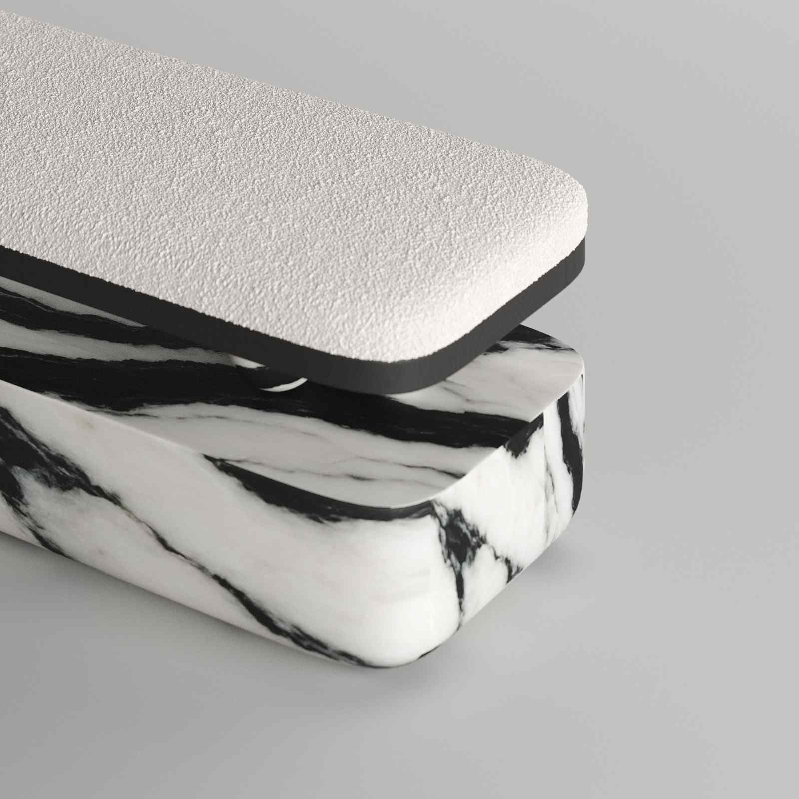 Panda Marble Bench