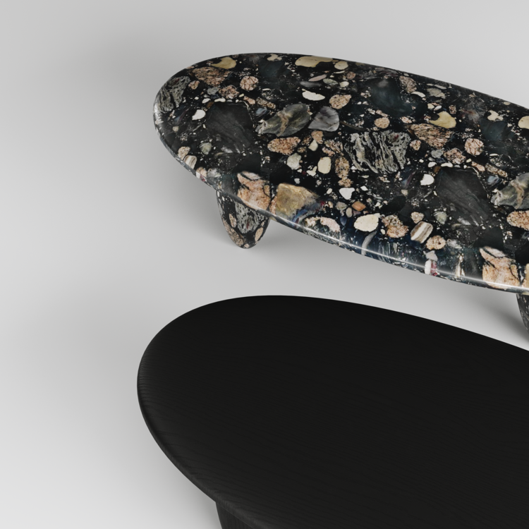Duet Delight Oval Coffee Table II