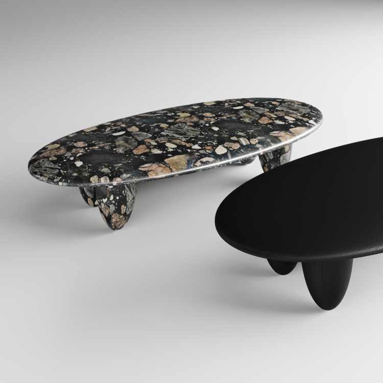 Duet Delight Oval Coffee Table II