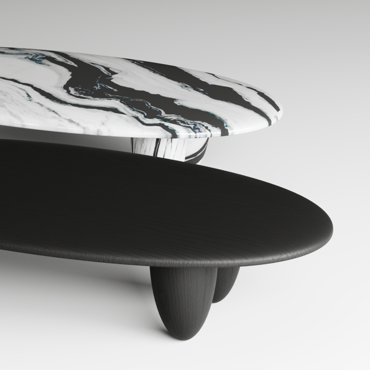 Duet Delight Oval Coffee Table II