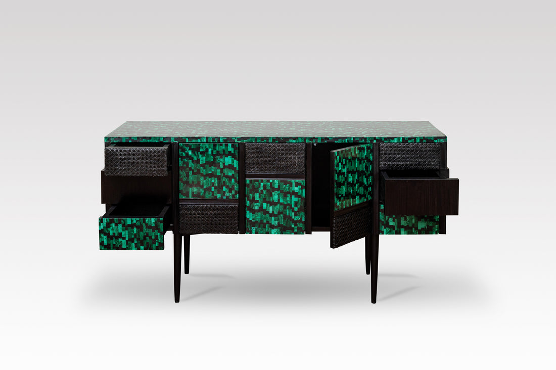 Emerald Envy Console Cabinet
