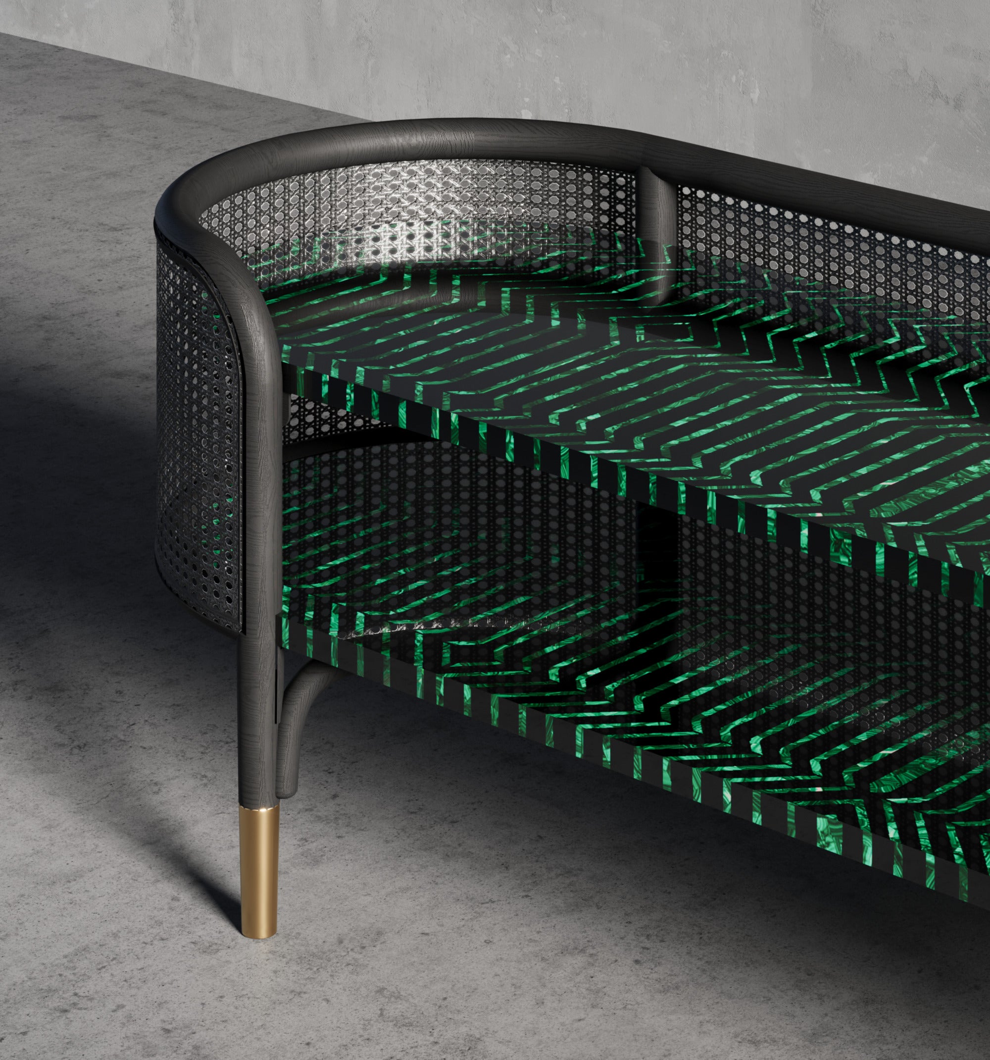 Emerald Envy Media Console