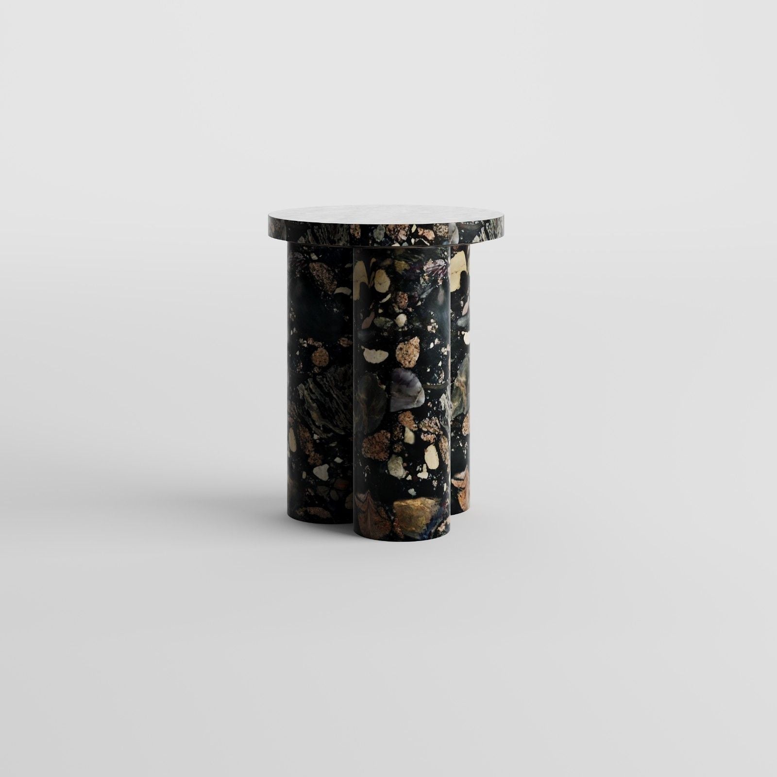 Oslo Pebble Granite Side Table