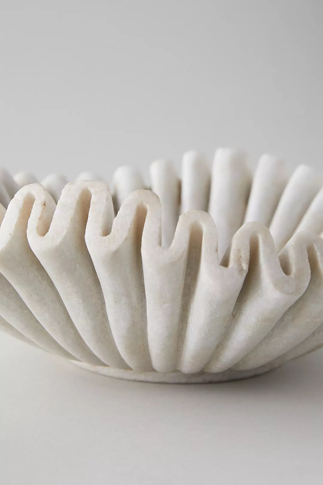 Ruffled Marble Bowl