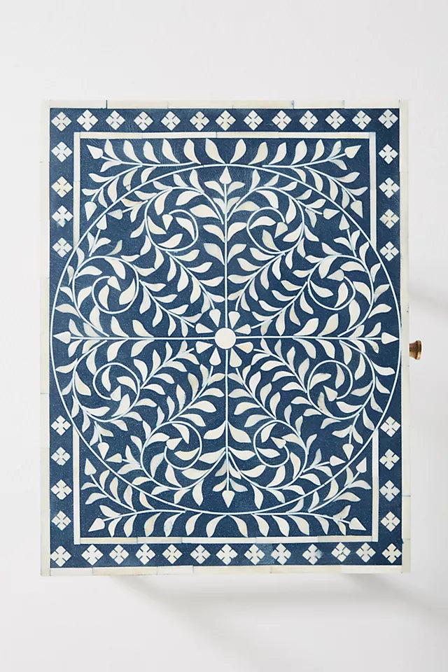 Sylvan Inlay Bedside Table - Ziba Homes