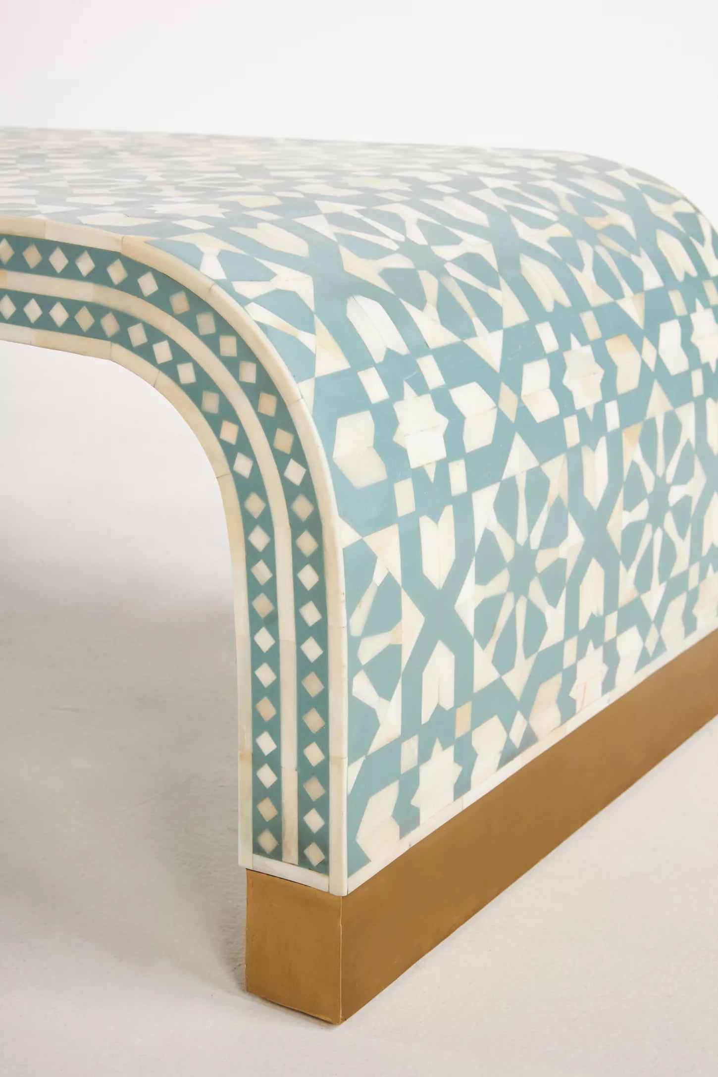 Marrakech Bone Inlay Waterfall Coffee Table