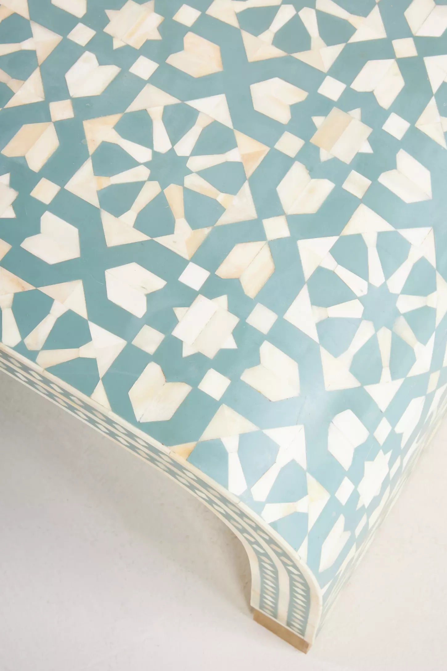 Marrakech Bone Inlay Waterfall Coffee Table