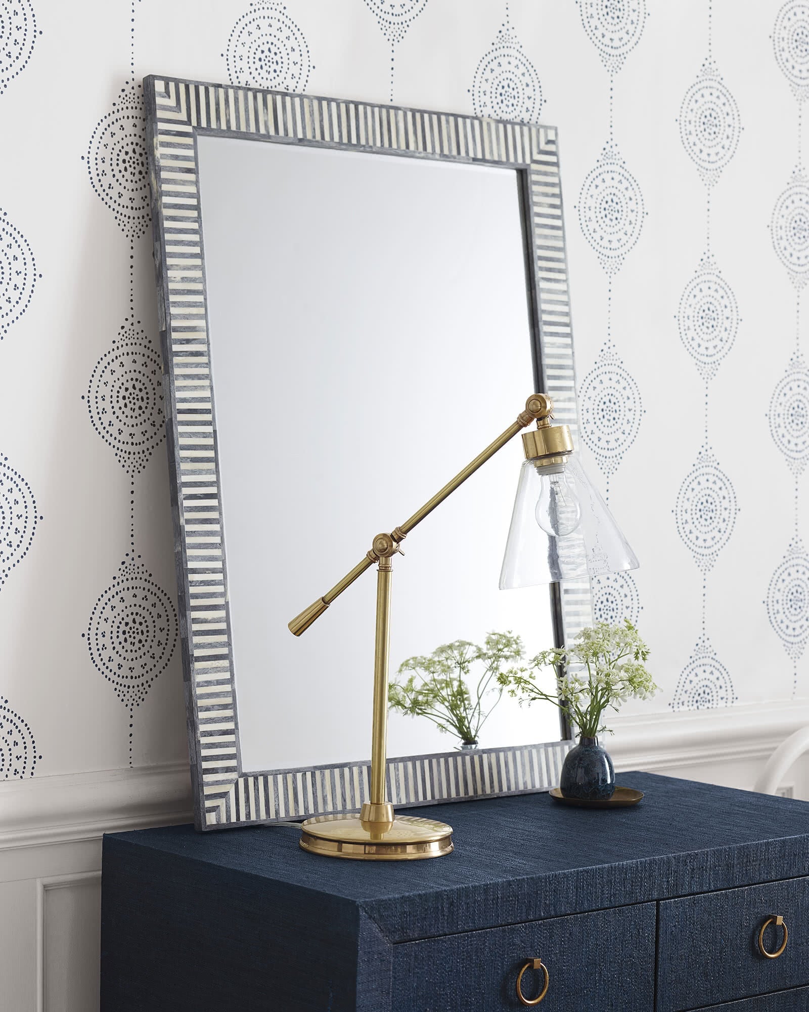 Serena Inlay Mirror - Ziba Homes