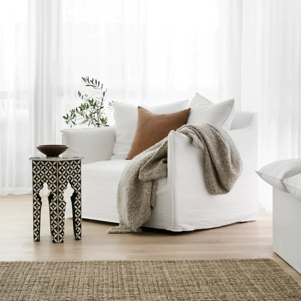 Trellis Inlay End Table D - Ziba Homes