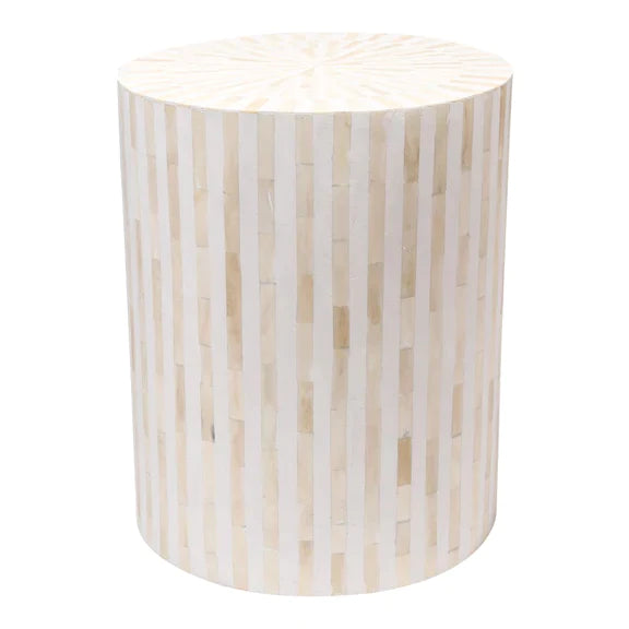Savi Stripe Inlay End Table - Ziba Homes