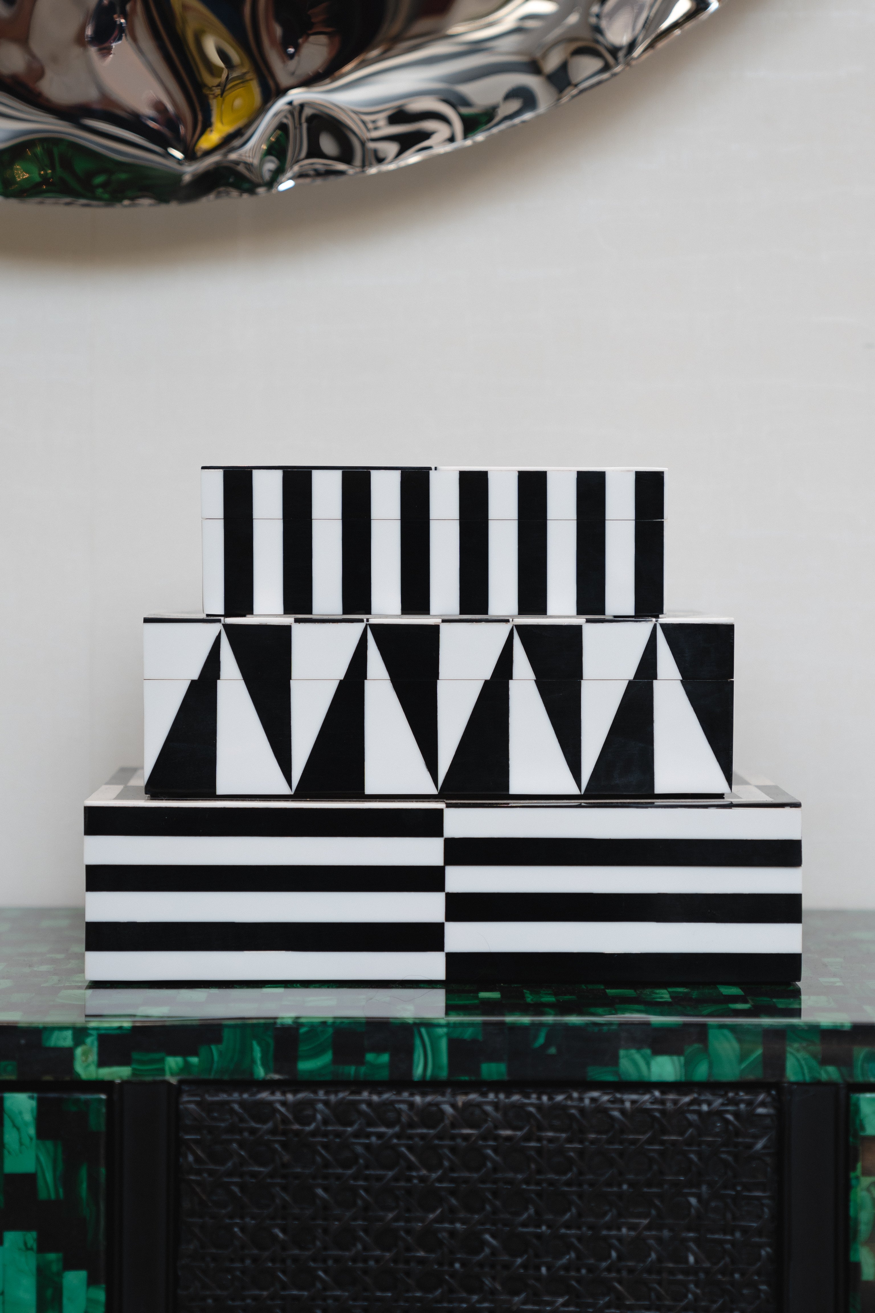 Set of Art Lacquer Boxes - Decorative Boxes