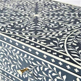 Ikat Inlay Drawer Storage Cabinet - Ziba Homes