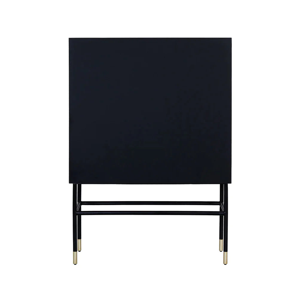 Noir Inlay Bar Cabinet - Ziba Homes