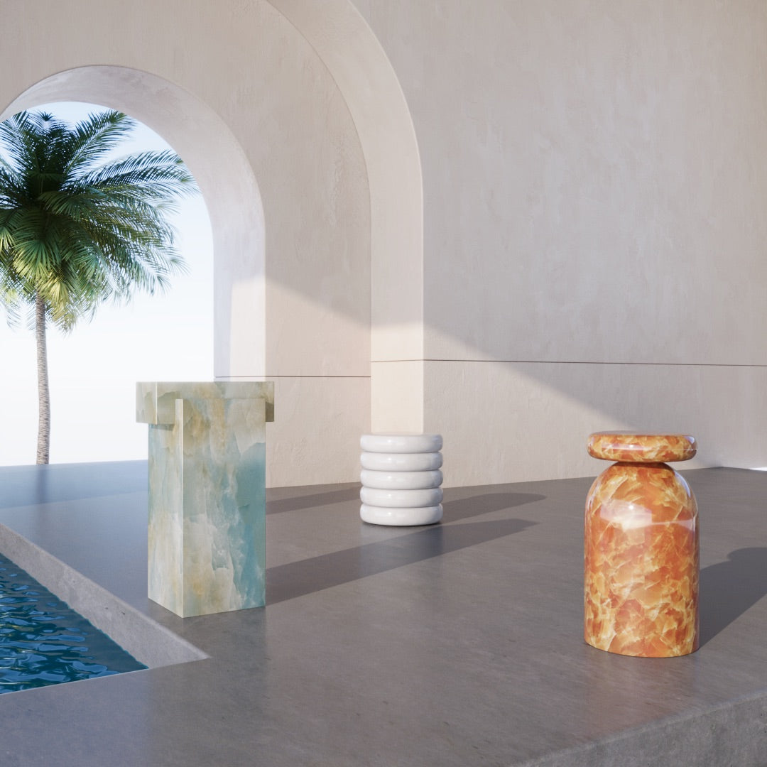 Ballistic Onyx End Tables