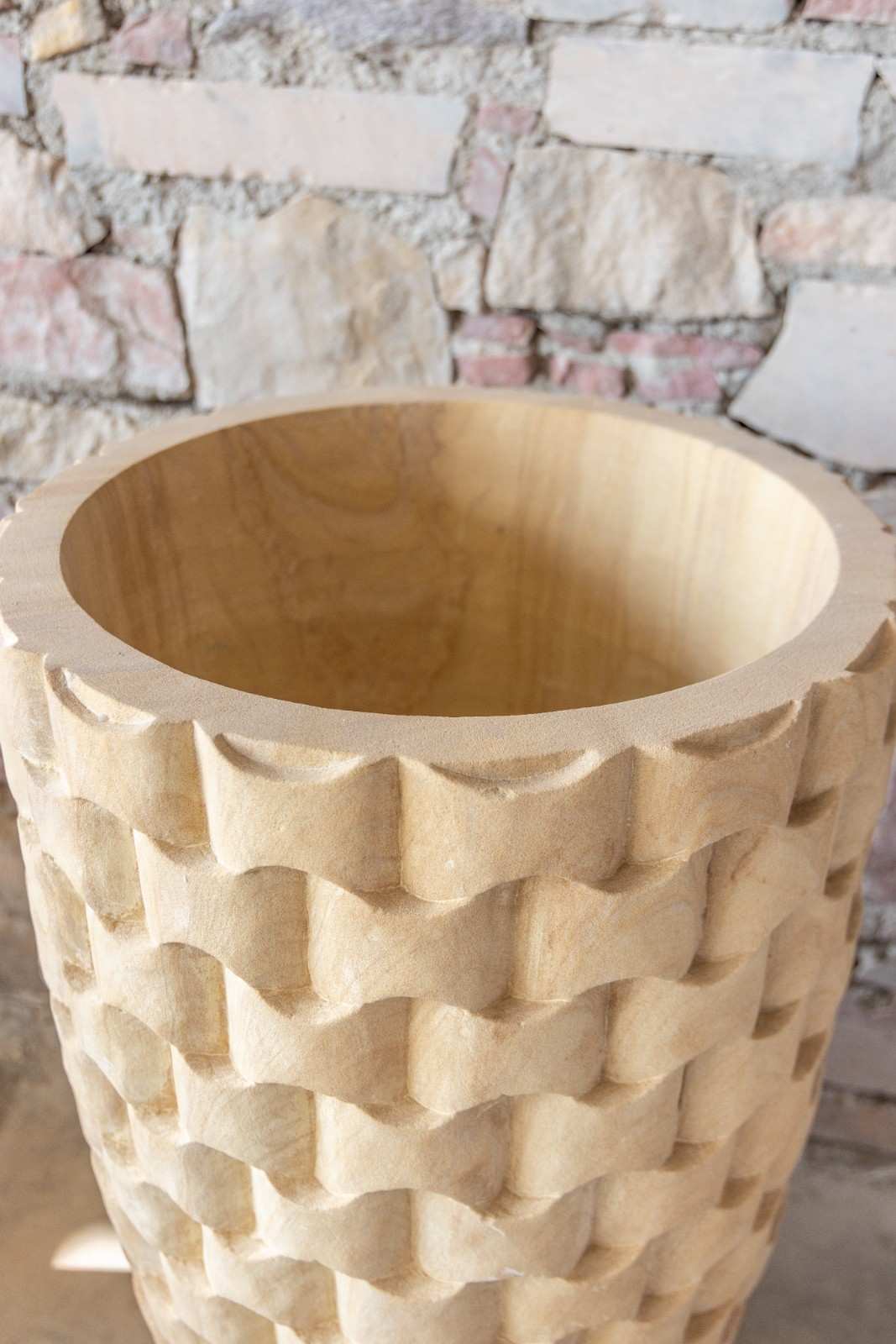 Aura Teak Wood Planter