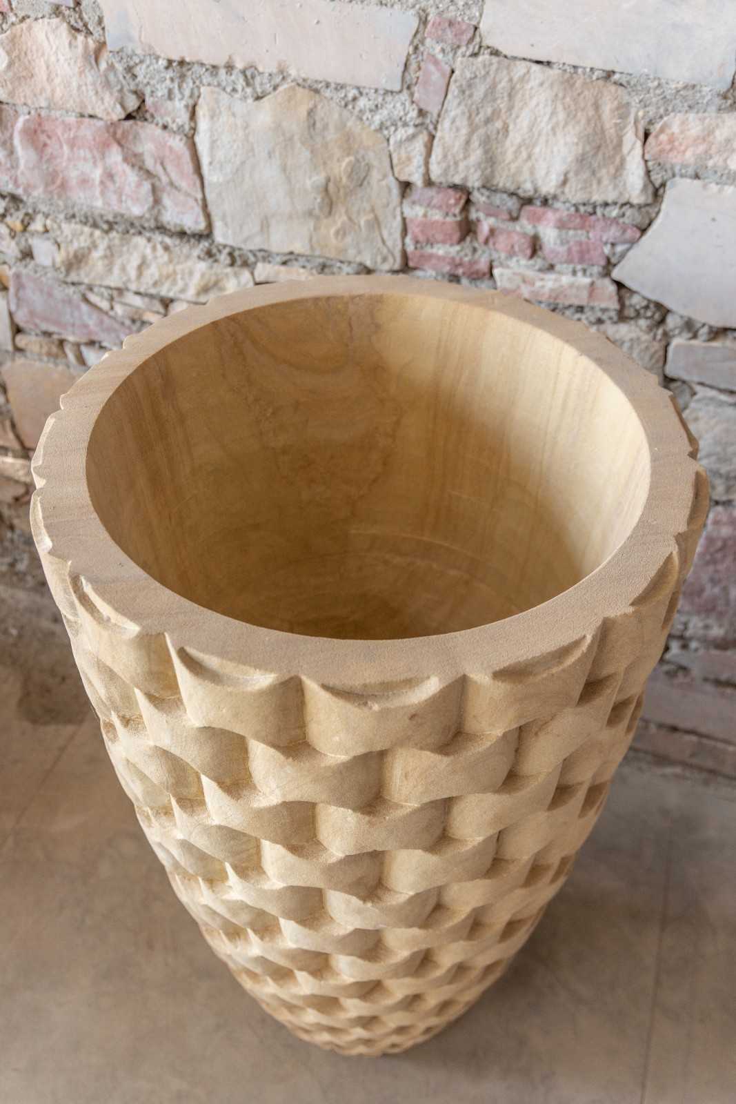 Aura Teak Wood Planter