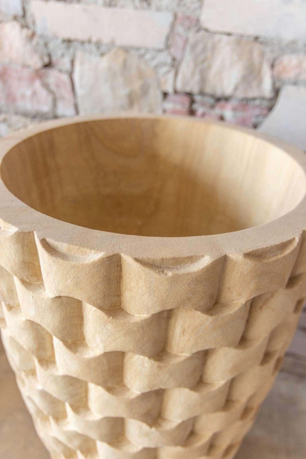 Aura Teak Wood Planter