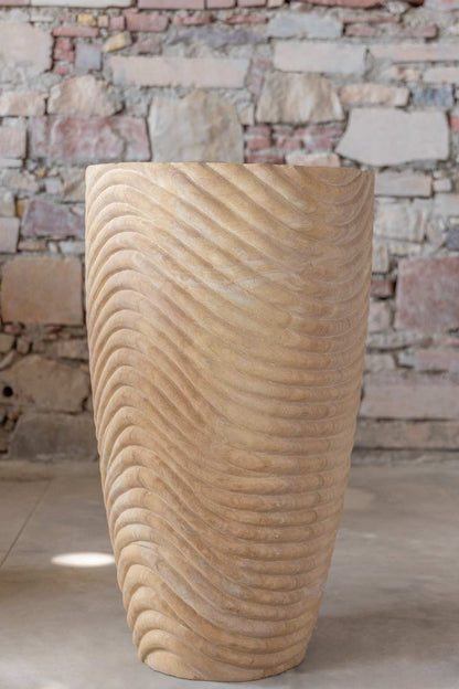 Serra Teak Wood Planter