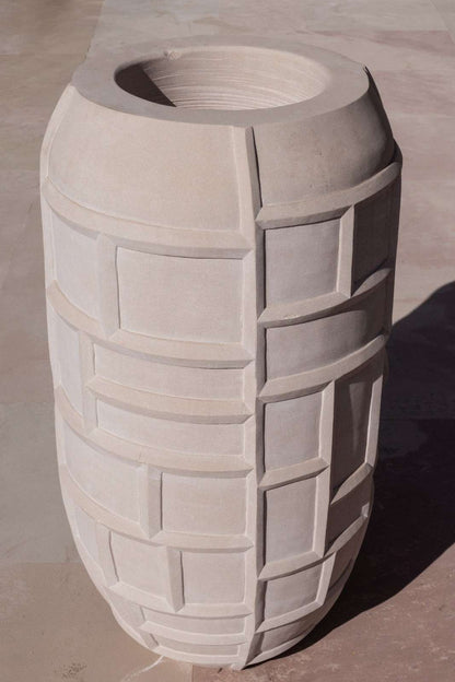 Mira Beige Stone Planter