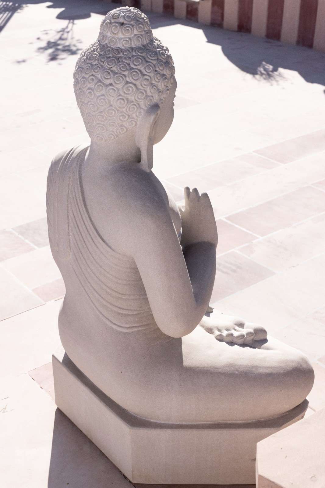 Mint Stone Buddha Sculpture