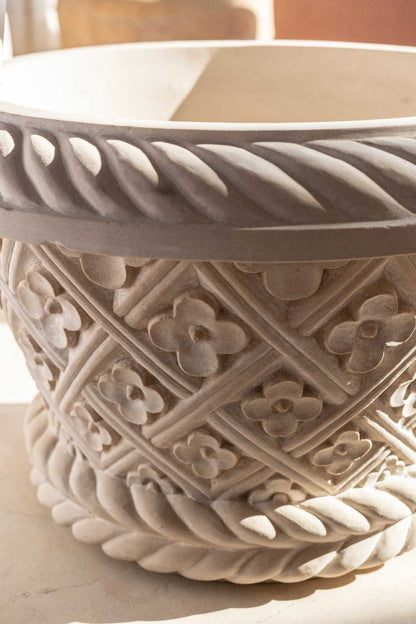 Dholpur Beige Stone Planter