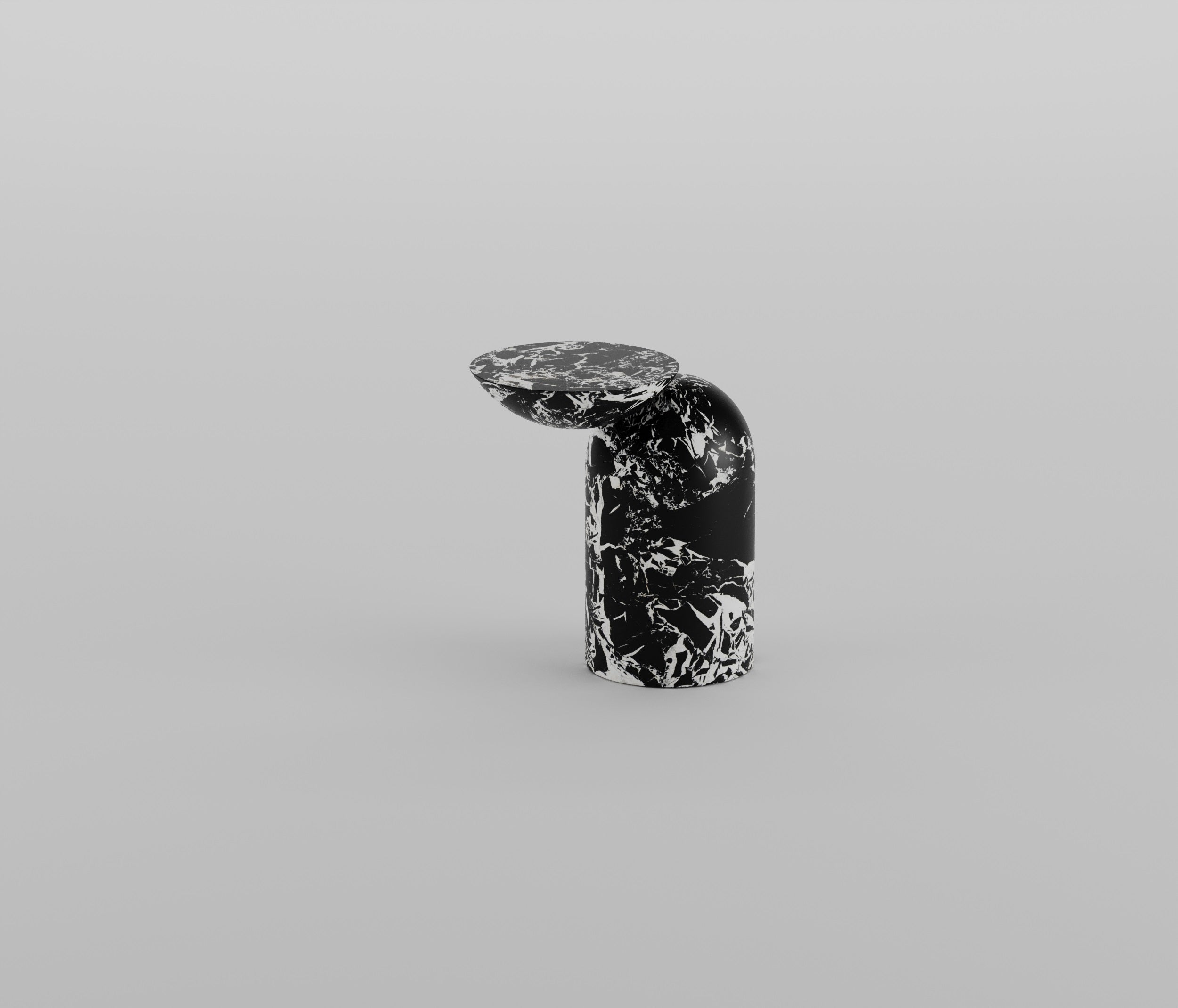 Noir Grand Marble End Table