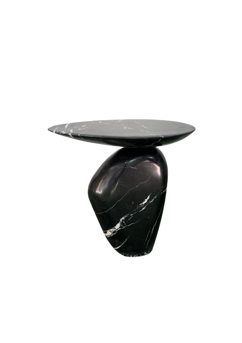 SCARLET MARBLE END TABLE