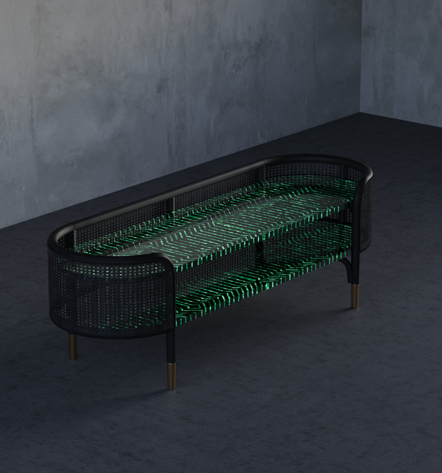 Emerald Envy Media Console