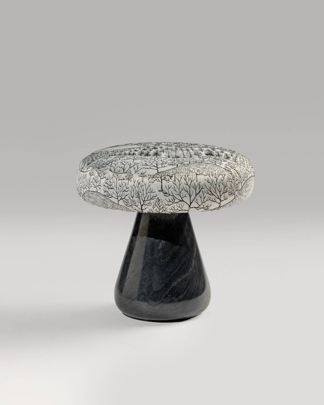 Assam Chai Black Marble Stool