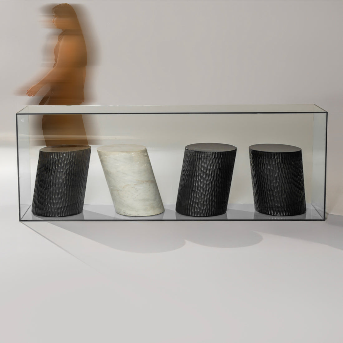 Melange Glass Console