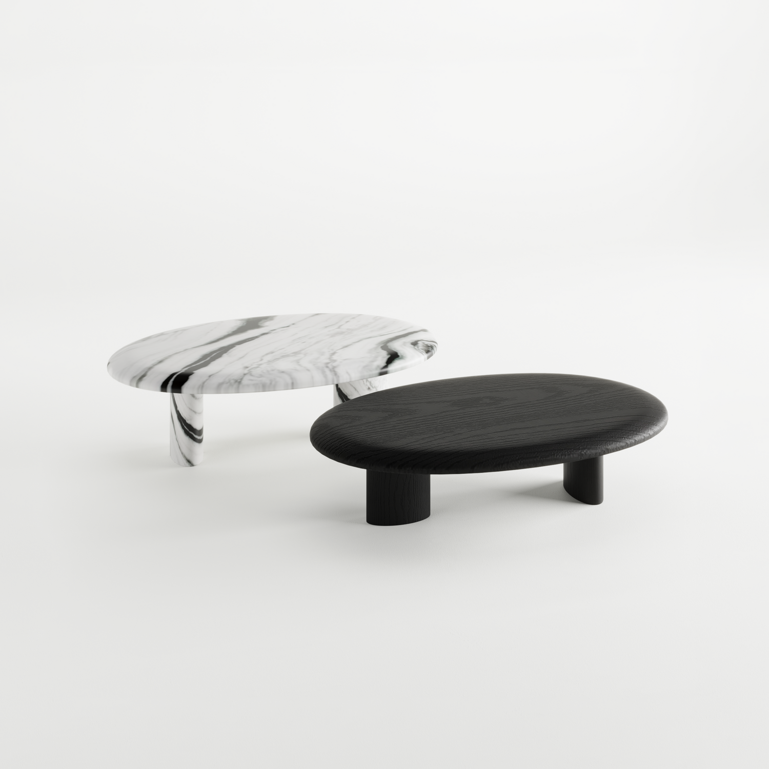 Duet Delight Oval Coffee Table