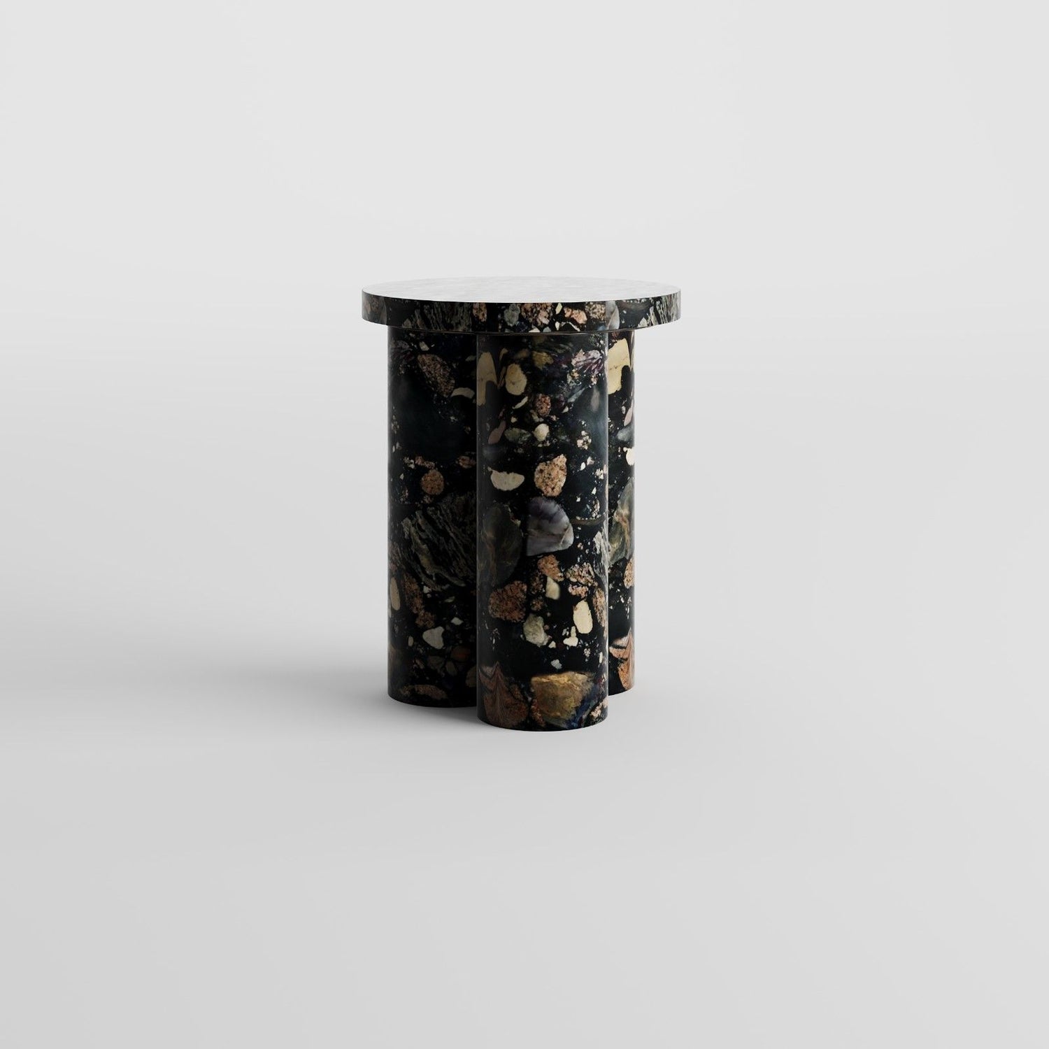 Oslo Pebble Granite Side Table