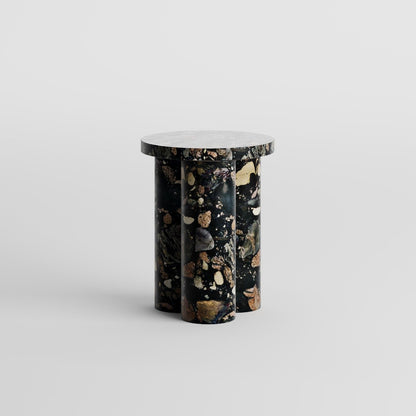 Oslo Pebble Granite Side Table