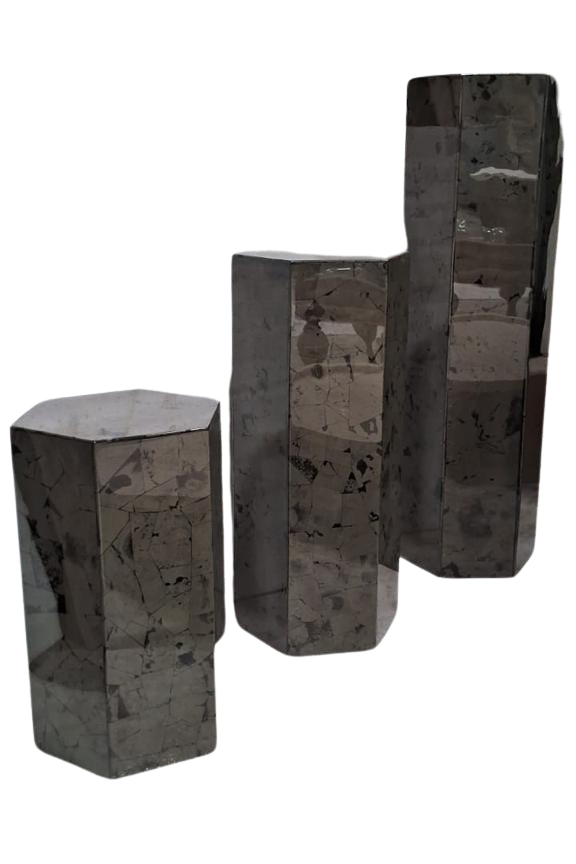 Pyrite Pedestals Set of Three