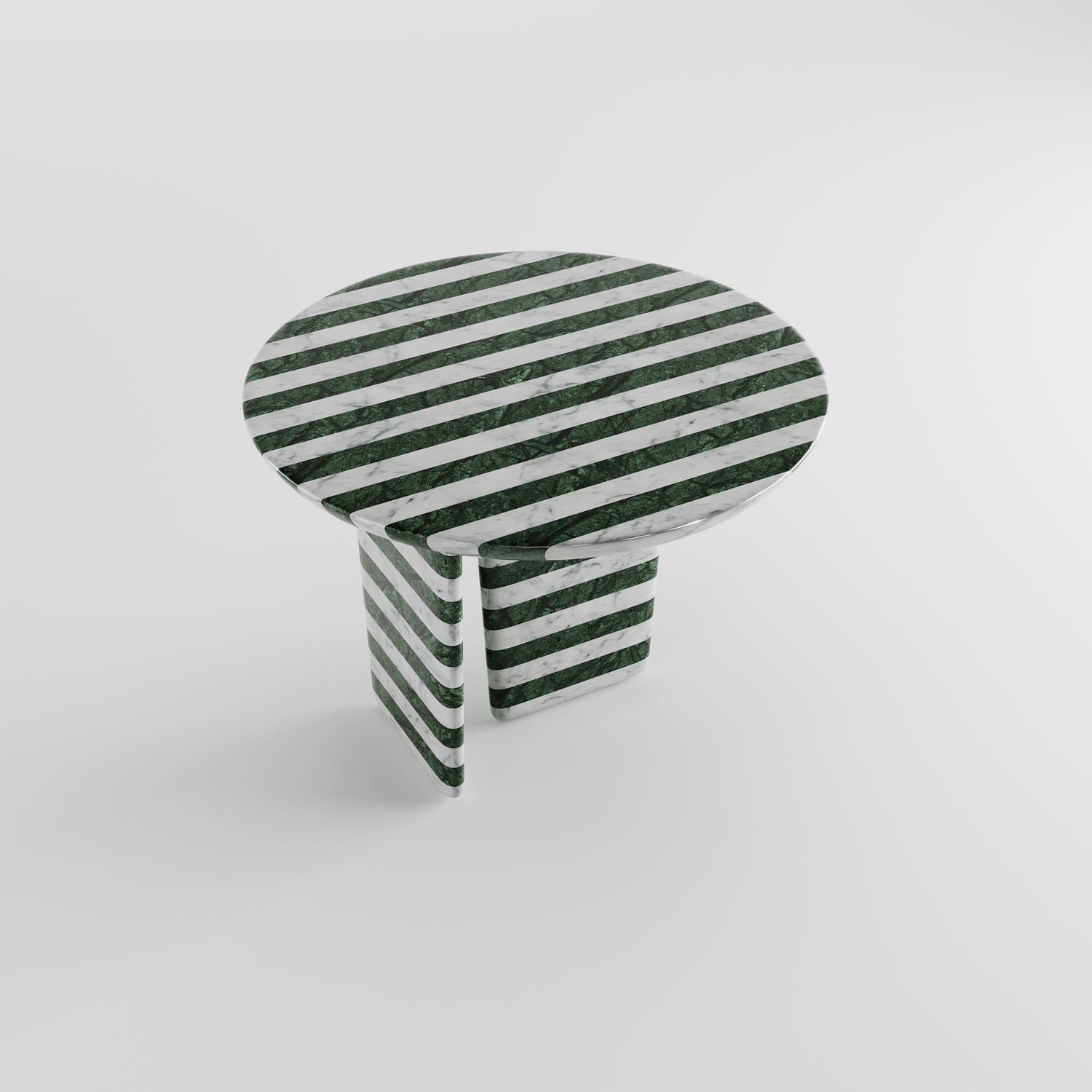Tesselate Marble Inlay Console