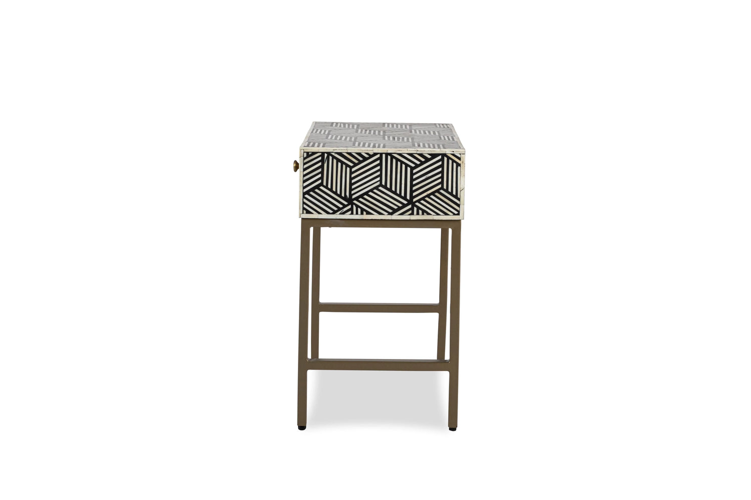 Mist Inlay Bedside Table - Ziba Homes