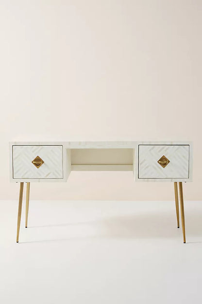 Mist Inlay Console Desk - Ziba Homes