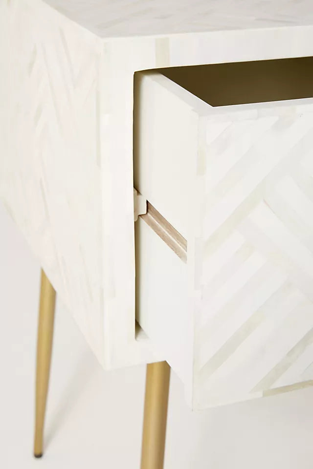 Mist Inlay Console Desk - Ziba Homes