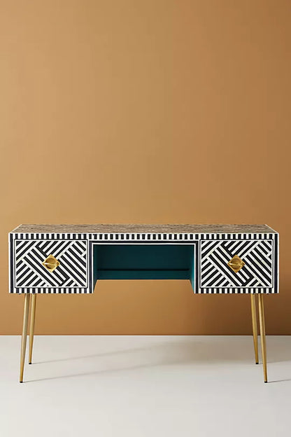 Mist Inlay Console Desk - Ziba Homes