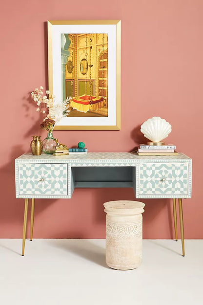 Marrakech Inlay Console Desk - Ziba Homes