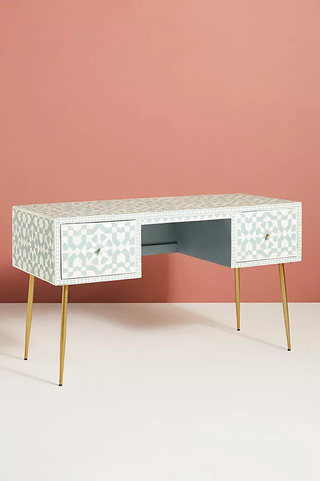 Marrakech Inlay Console Desk - Ziba Homes