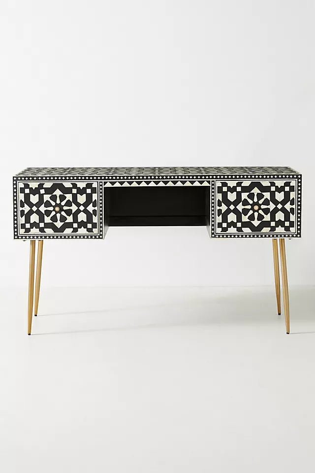 Marrakech Inlay Console Desk - Ziba Homes