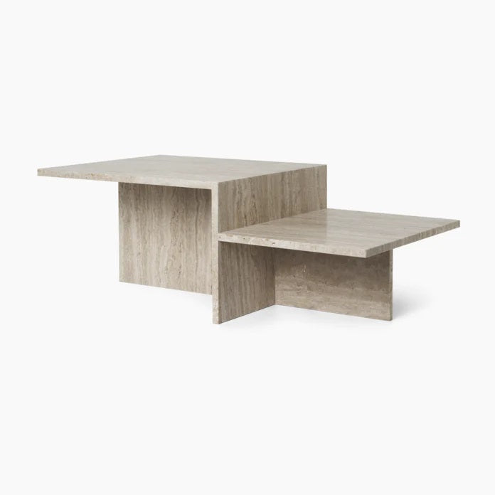 Distinct Coffee Table - Travertine Marble