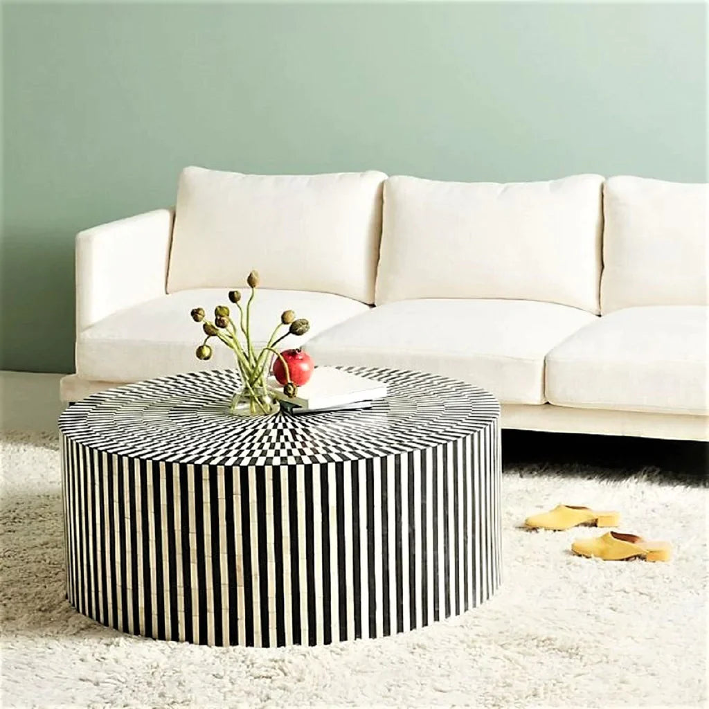 Suhira Inlay Coffee Table D - Ziba Homes